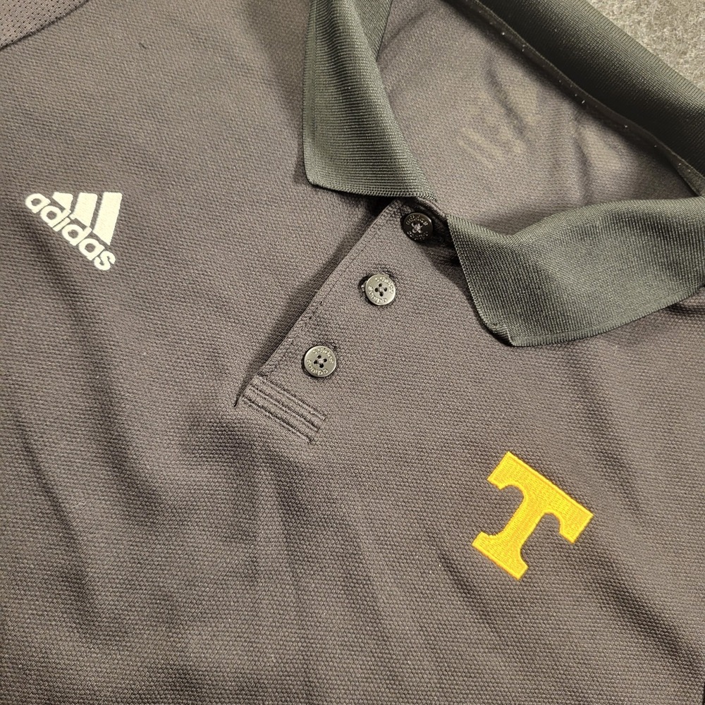 Tennessee Volunteers Adidas Golf Polo Black Men's XL